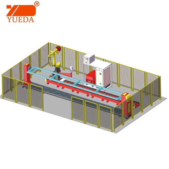 Yueda 6 axis industrial welding robot station